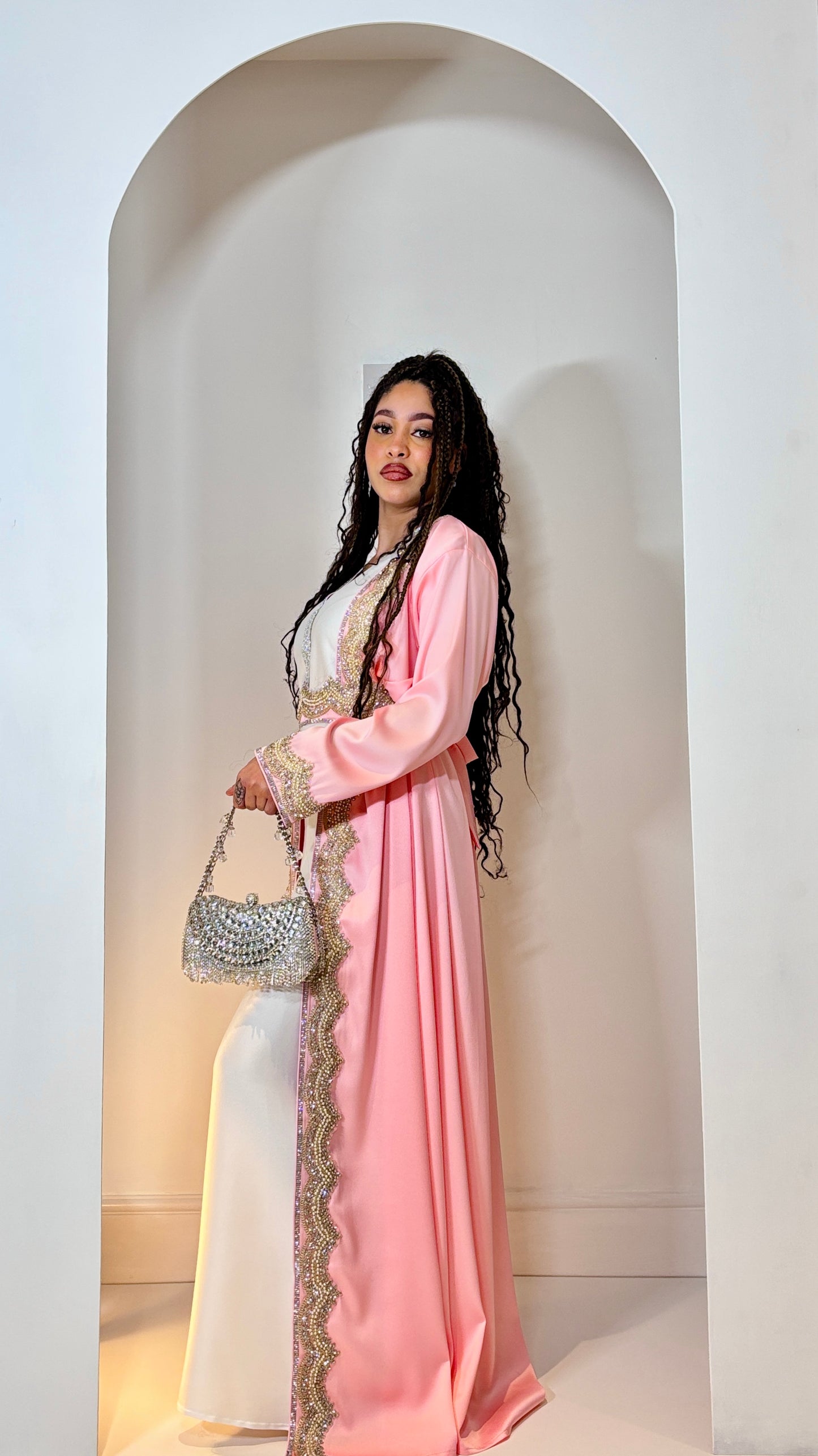 Gemini said The "M21 Salmon Sunrise" Moroccan Set
